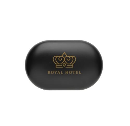 Fitsound RCS recycled plastic open ear TWS earbuds black