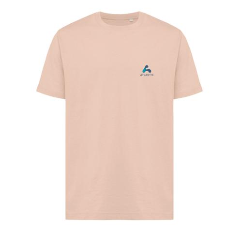 Iqoniq Kakadu relaxed recycled cotton t-shirt peach nectar Custom Logo