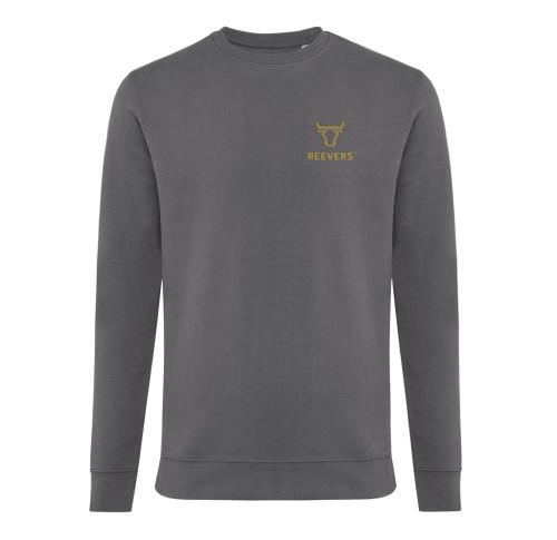 Iqoniq Zion recycled cotton crew neck anthracite