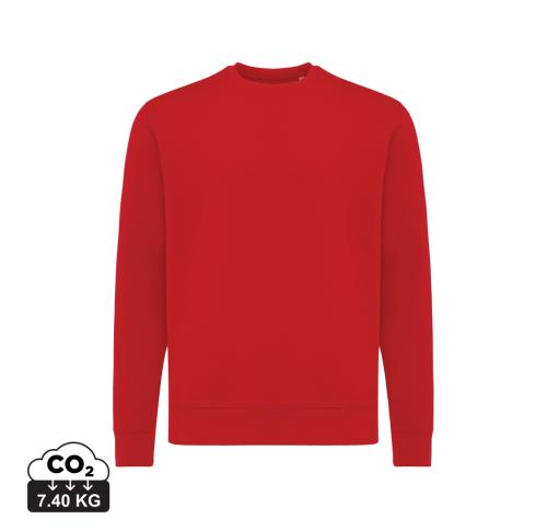 Iqoniq Etosha lightweight recycled cotton crew neck red Custom Logo