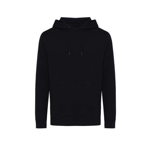 Iqoniq Rila lightweight recycled cotton hoodie black Custom Logo
