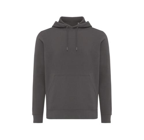 Iqoniq Rila lightweight recycled cotton hoodie anthracite