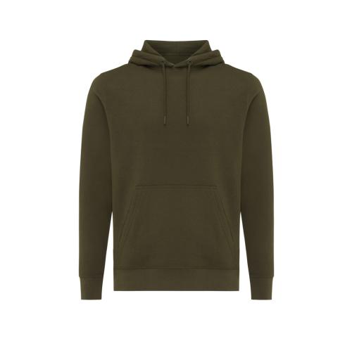 Iqoniq Rila lightweight recycled cotton hoodie khaki