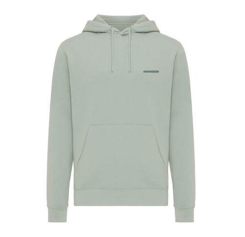 Iqoniq Rila lightweight recycled cotton hoodie iceberg green Custom Logo