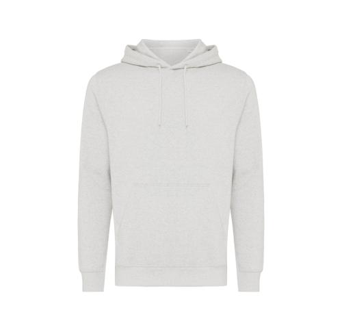 Iqoniq Rila lightweight recycled cotton hoodie light heather grey