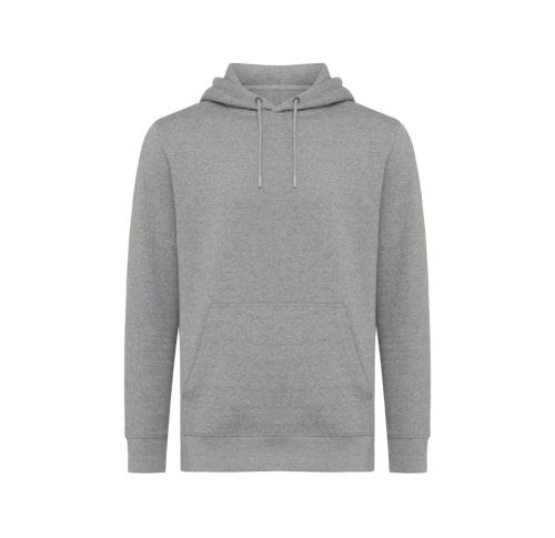 Iqoniq Rila lightweight recycled cotton hoodie light heather anthracite