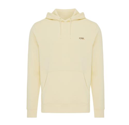 Iqoniq Rila lightweight recycled cotton hoodie cream yellow