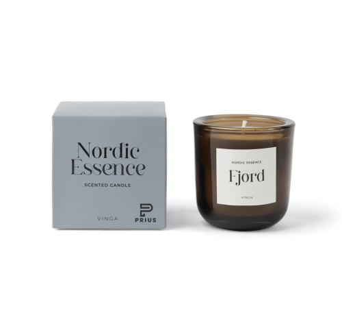 Nordic essence scented candle small blue, dark brown