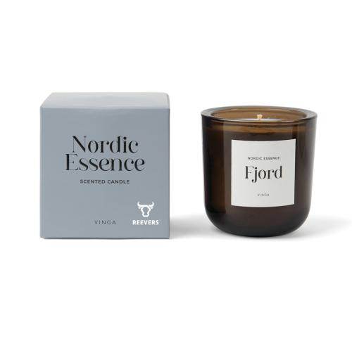 Nordic essence scented candle large blue, dark brown