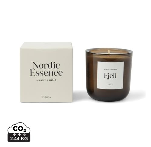 Nordic essence scented candle large off white, dark brown