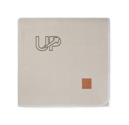 VINGA Moulton GRS RPET blanket beige, feather grey