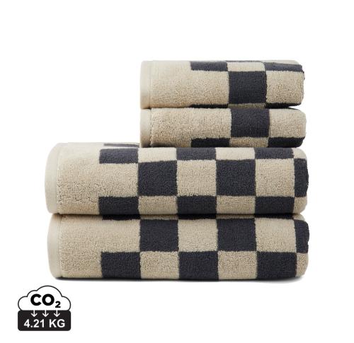 VINGA Elba OCS organic cotton towel, 4 pcs set grey, beige