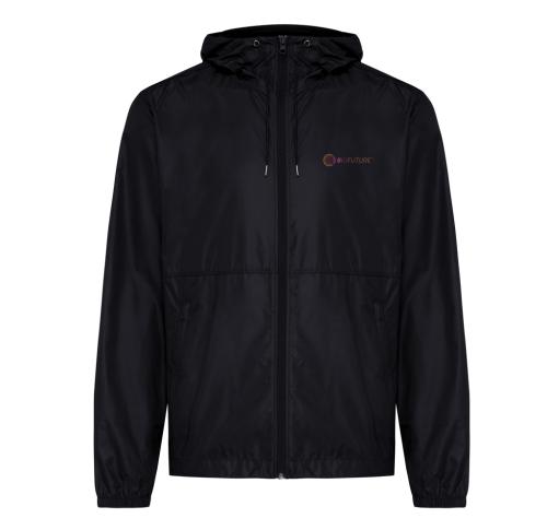 Branded Iqoniq Logan recycled polyester lightweight jacket black