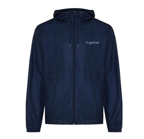 Iqoniq Logan recycled polyester lightweight jacket navy