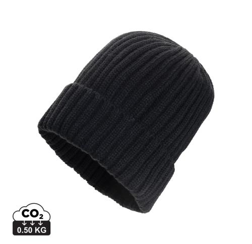 Kennedi AWARE™ Polylana® beanie with large rib black