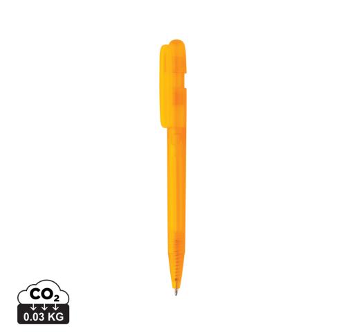 Branded Devin GRS certified RABS pen transparent orange