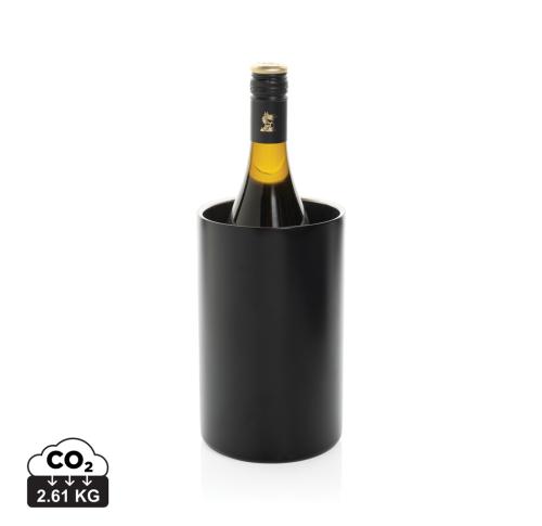 Vino RCS certified recycled stainless steel wine bucket black