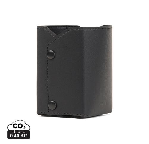 VINGA Timo PU RCS RPET pen holder black