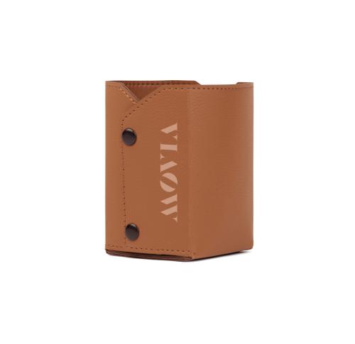 VINGA Timo PU RCS RPET pen holder brown