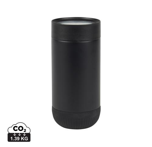Custom VINGA Erie RCS recycled SS push mug 350 ML black, black