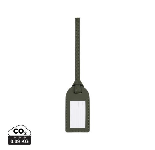 VINGA Baltimore RCS recycled polyester luggage tag green