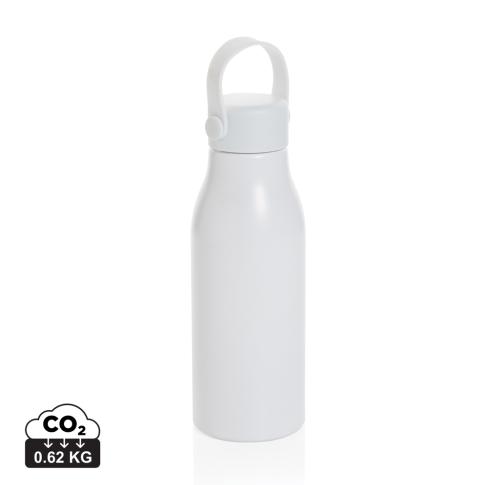 Pluto RCS Certified recycled aluminium bottle 680ml white
