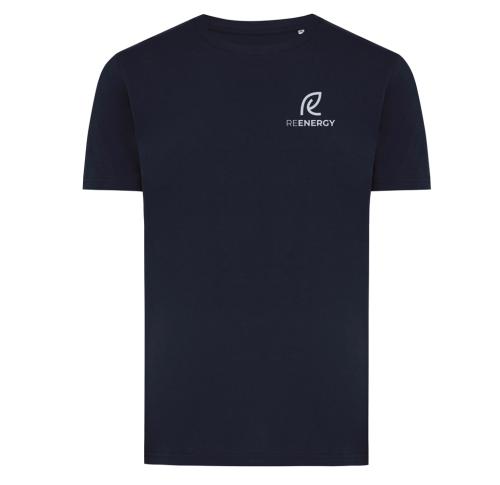 Custom Iqoniq Brett recycled cotton t-shirt navy
