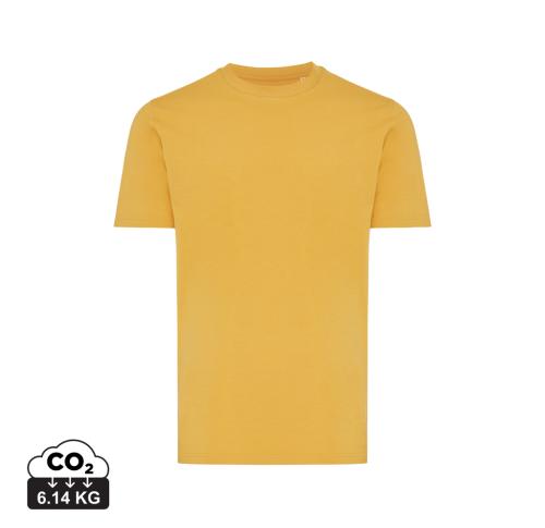 Branded Iqoniq Brett recycled cotton t-shirt ochre yellow