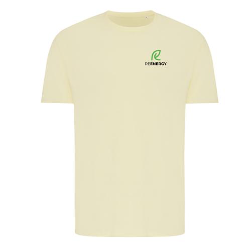 Iqoniq Brett recycled cotton t-shirt cream yellow