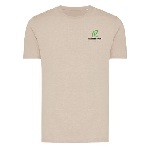 Iqoniq Brett recycled cotton t-shirt light heather brown