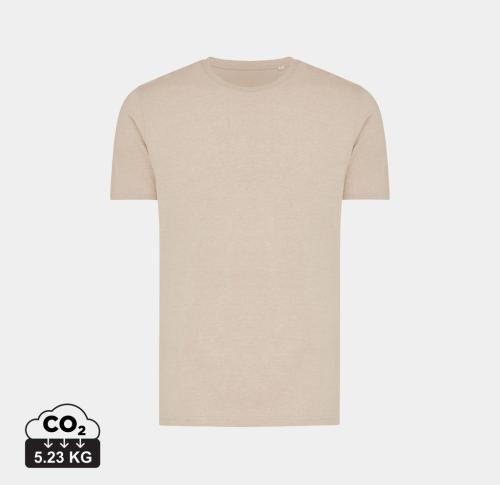 Iqoniq Brett recycled cotton t-shirt light heather brown