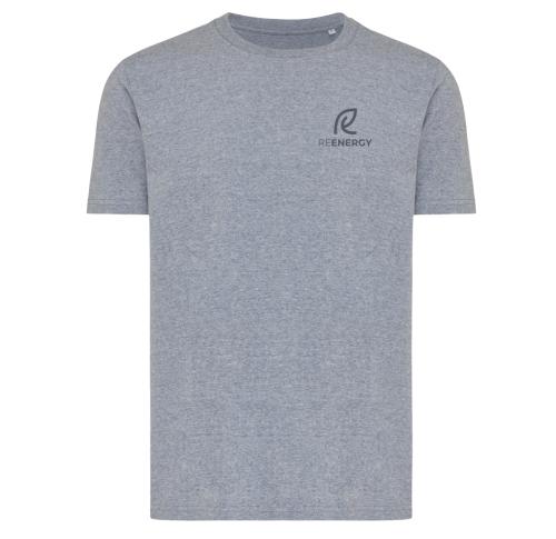 Iqoniq Brett recycled cotton t-shirt light heather navy