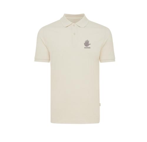 Iqoniq Yosemite recycled cotton pique polo natural raw