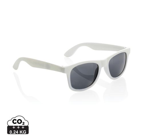 RCS recycled PP plastic sunglasses white