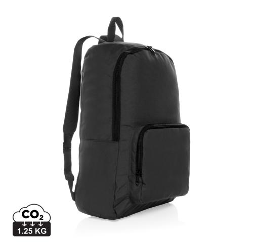 Dillon AWARE™ RPET foldable classic backpack black