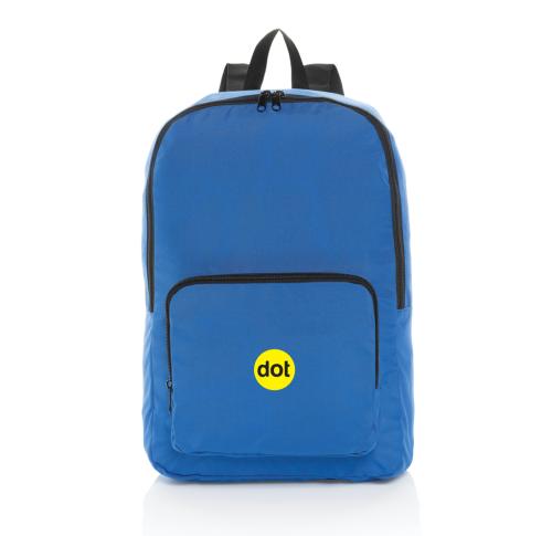 Dillon AWARE™ RPET foldable classic backpack royal blue