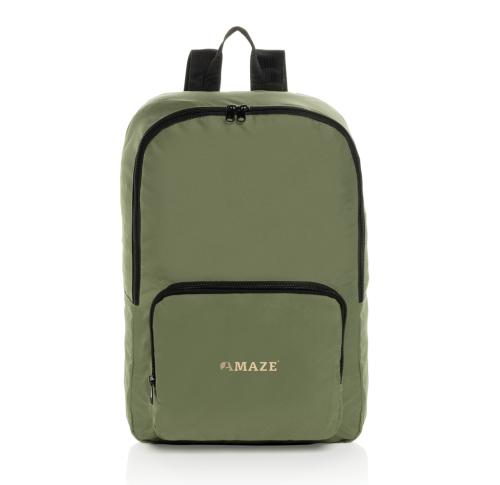 Dillon AWARE™ RPET foldable classic backpack green
