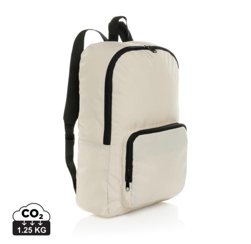 Dillon AWARE™ RPET foldable classic backpack off white