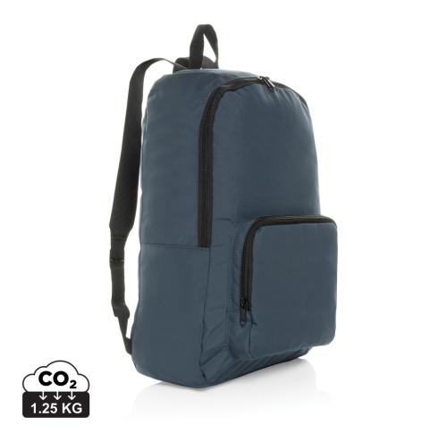 Dillon AWARE™ RPET foldable classic backpack navy