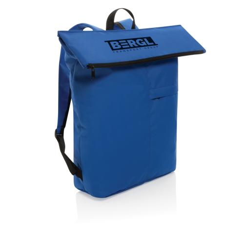 Dillon AWARE™ RPET lightweight foldable backpack royal blue