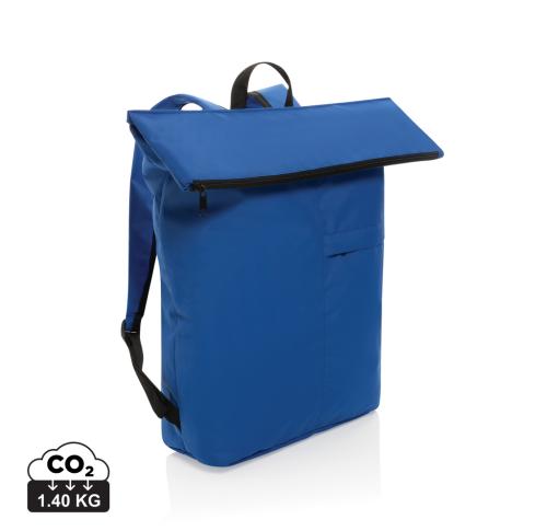Dillon AWARE™ RPET lightweight foldable backpack royal blue
