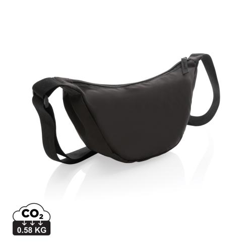 Crescent AWARE™ RPET half moon sling bag black