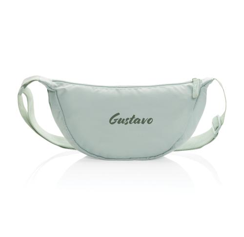 Crescent AWARE™ RPET half moon sling bag iceberg green