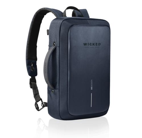 Bobby Bizz 2.0 anti-theft backpack & briefcase navy, navy