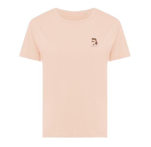 Iqoniq Yala women lightweight recycled cotton t-shirt peach nectar