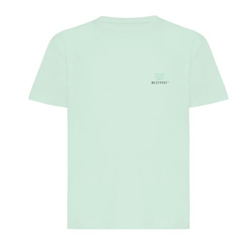 Iqoniq Koli kids lightweight recycled cotton t-shirt crushed mint