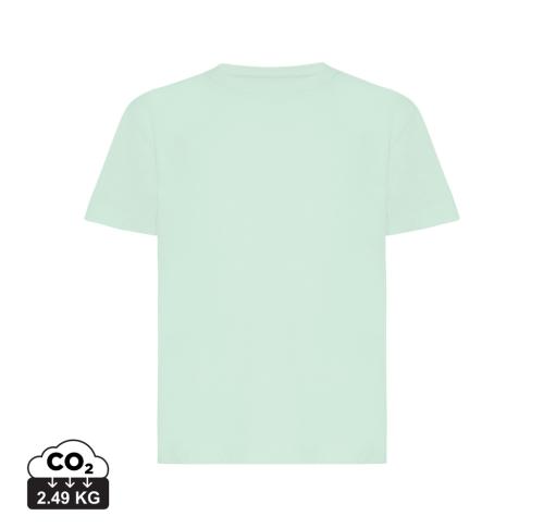 Iqoniq Koli kids lightweight recycled cotton t-shirt crushed mint