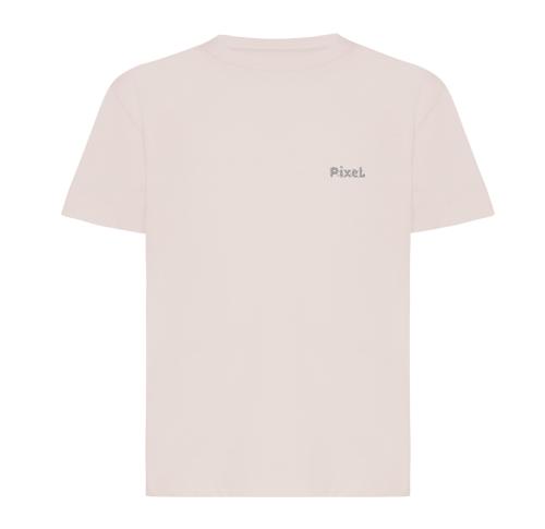 Iqoniq Koli kids lightweight recycled cotton t-shirt cloud pink
