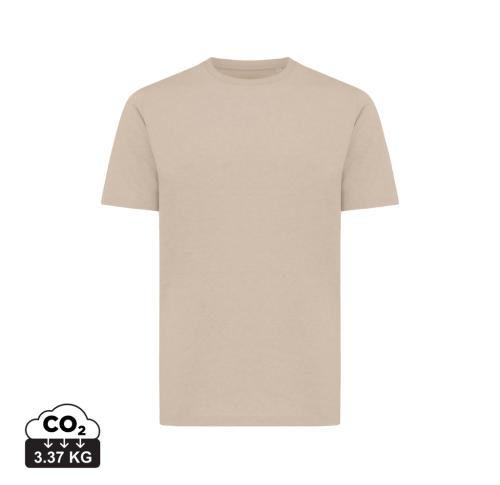 Branded Iqoniq Sierra lightweight recycled cotton t-shirt desert
