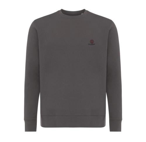 Iqoniq Etosha lightweight recycled cotton crew neck anthracite